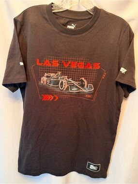 Puma Formula One Size Small 2024 Las Vegas Grand Prix Graphic Print T-Shirt